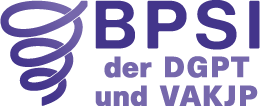 Zu sehen ist das Logo bzw. die Bild- und Wortmarke der Berliner Psychologischen Institute, kurz BPSI der DGPT und VAKJP