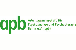 zu sehen ist das Logo der Arbeitsgemeinschaft für Psychoanalyse und Psychotherapie Berlin kurz apb