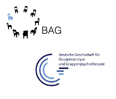 das Logo der D3G - Deutsche Gesellschaft für Gruppenanalyse und Gruppentherapie und BAG